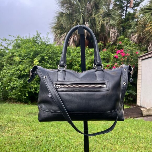 Coach Legacy Molly Black Leather Satchel Bag Handbag Purse - Picture 4 of 15